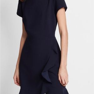 Club Monaco blue crepe dress size 4